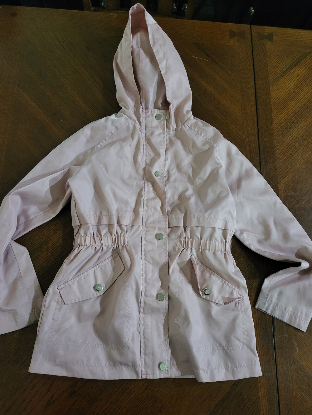 C&C California Girls Pale Pink Hooded Raincoat